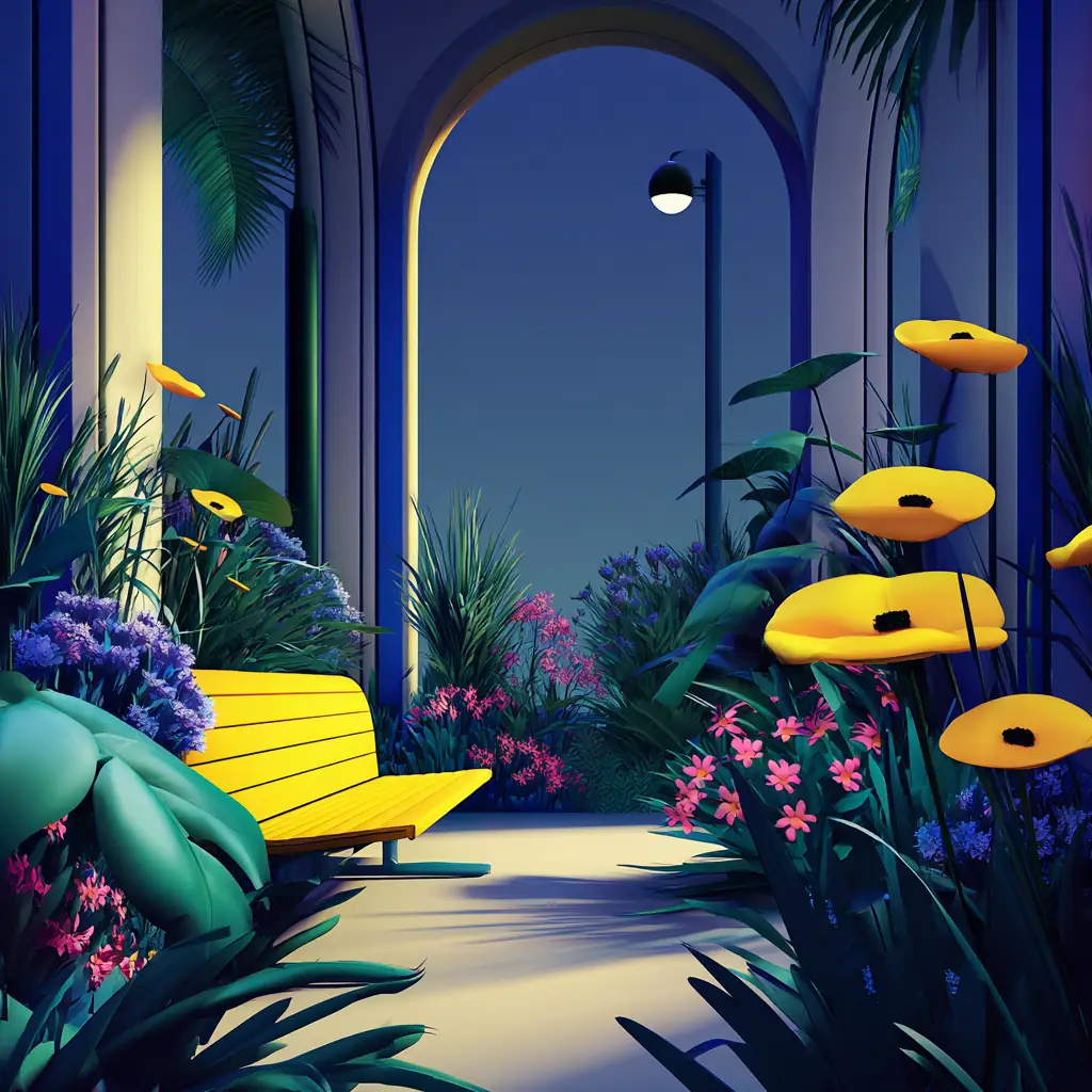 Peaceful garden with SREF code 2653204188