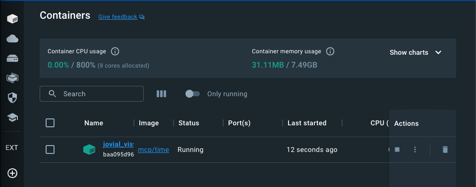 Docker container