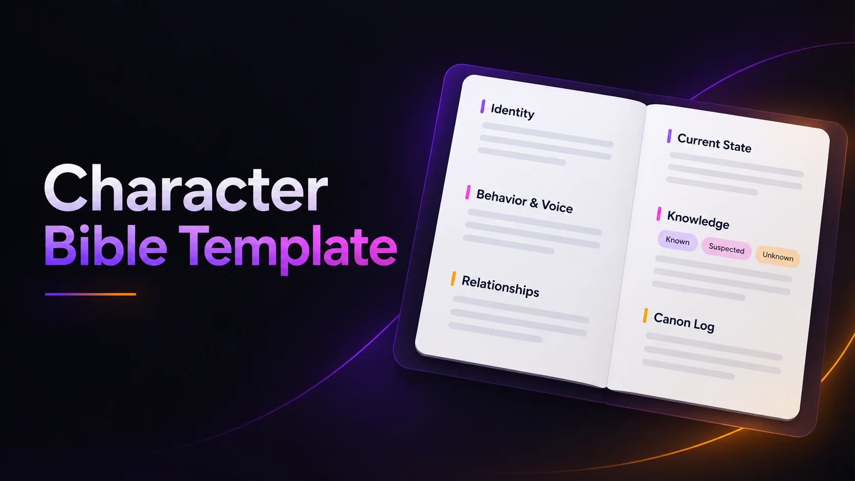Character Bible Template: Keep ChatGPT Fiction Consistent